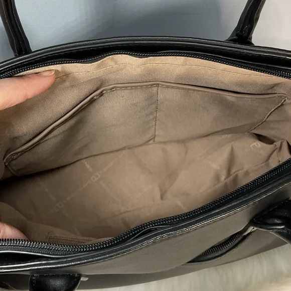 David Jones Vegan Leather Satchel Bag. - Picture 5 of 16